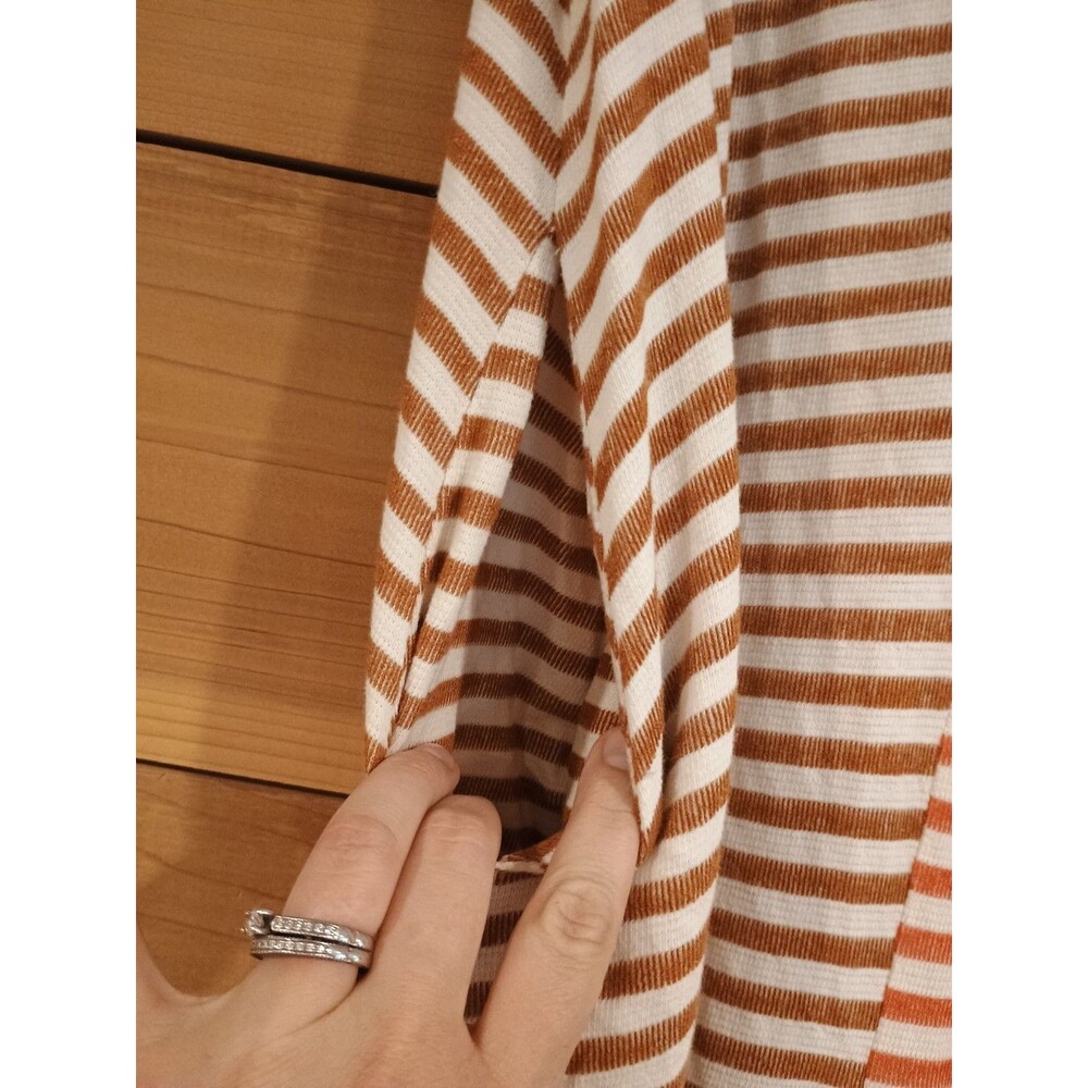 Bucket List Striped Two Tone Wide Leg Jumpsuit Small Medium Beach Lounge - Picture 4 of 8